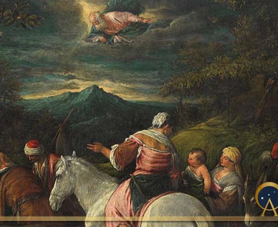 Abraham leaves Haran for Egypt by Francesco Bassano the Younger (1560 – 1592) 	 Rijksmuseum (Public Domain)
