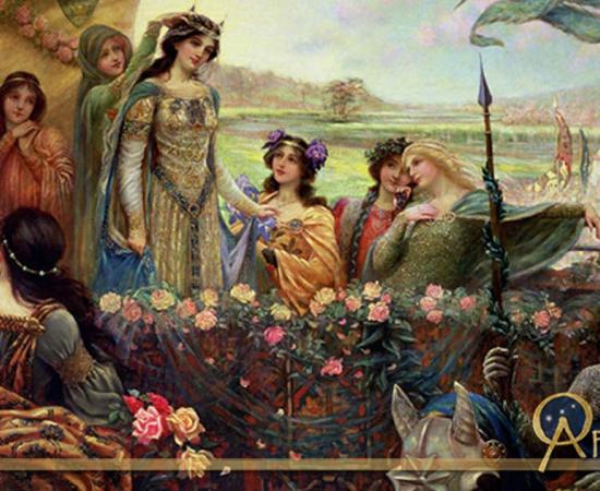 Lancelot and Guinevere by Herbert James Draper (c.1890) (Public Domain)