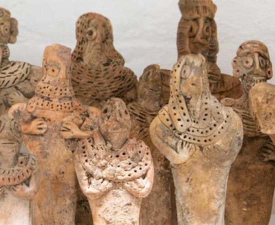 A collection of fake artifacts (figurines) seized by customs at Heathrow.         Source: Trustees of the British Museum
