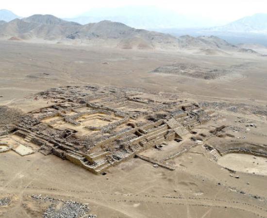 Aerial view of the newly discovered Fire Altar at Era de Pando.
