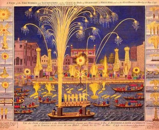 Fireworks on the River Thames