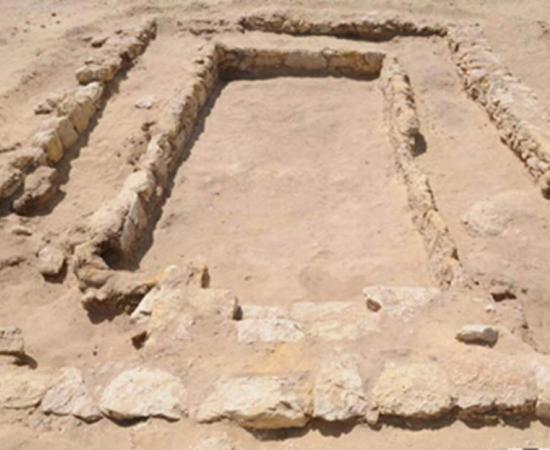 Photo released by the Egyptian Ministry of Antiquities shows an ancient gymnasium dating back about 2,300