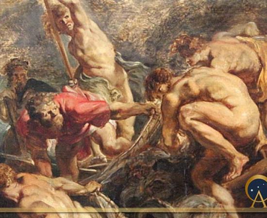 Miraculous draught of fish Peter Paul Rubens (1610) Wallraf Richards Museum, Köln (Public Domain)