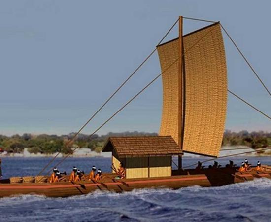 A Chontal Maya sea craft.
