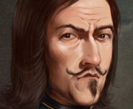 An illustration of François l’Olonnais. 