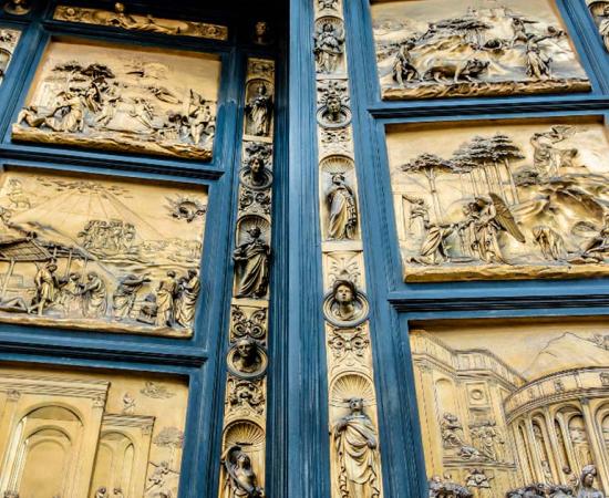Gates of Paradise. Baptistery of Saint John (1128). Florence. Source: dbrnjhrj/Adobe Stock
