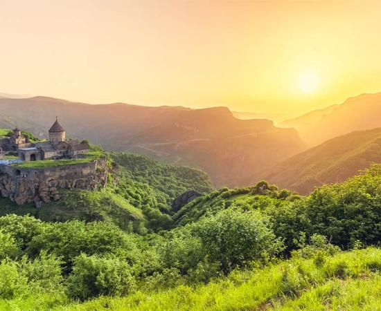 The Tatev Monastery in Armenia is home to the mysterious Gavazan Column, a medieval seismograph created to warn the monks of an approaching earthquake. Source: Goinyk / Adobe Stock