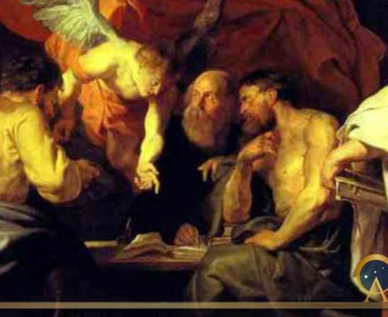 The four evangelists by Peter Paul Rubens. Sanssouci Picture Gallery. (1614) (Public Domain)