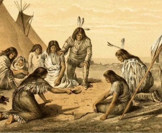 Artist’s depiction of the Ghost Gamble game.