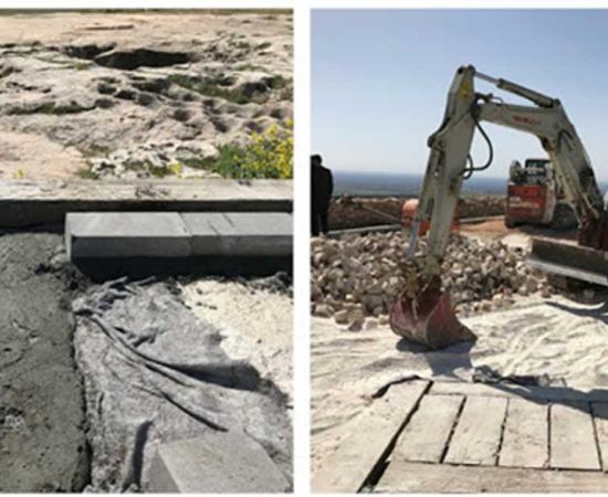 Construction work being undertaken at Gobekli Tepe.