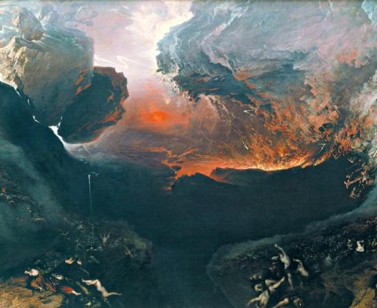 The Great Day of God's wrath (1853), oil on canvas by John Martin, Tate Gallery in London.