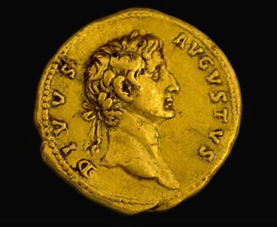 The extremely rare gold coin.