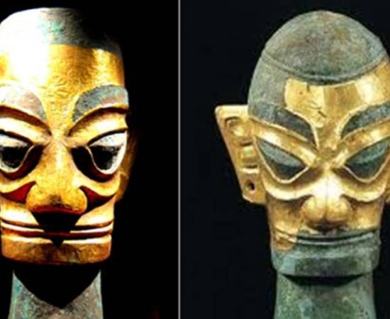Golden Masks from Sanxingdui