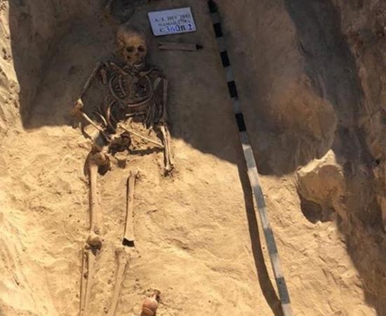  Grave of a female Scythian warrior found in Ukraine.