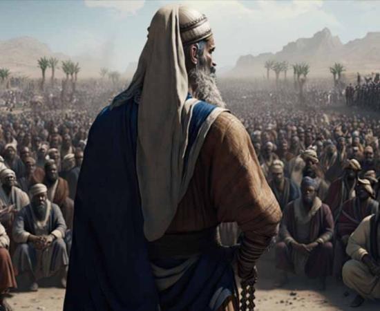 A religious leader talks to hundreds of people. Source: ZaYoNiXx/Adobe Stock