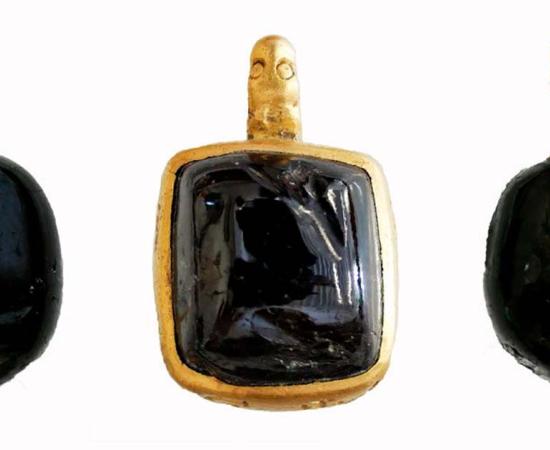 The supposedly “magical” gold pendant was discovered at Great Tey near Colchester. Source: Surrey County Council