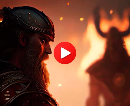 Viking warriors facing the fire. Source: Hui / Adobe Stock / Insert Button Play Video by Dehweh
