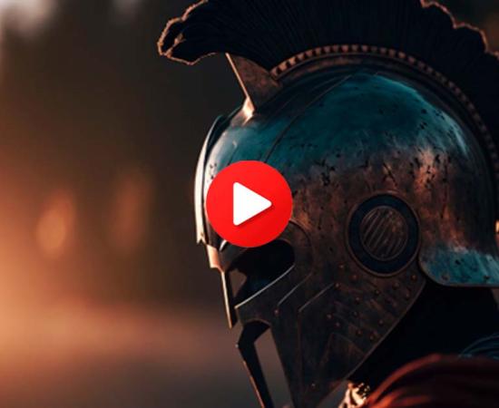 Greek hoplite. Source:  Art Gallery / Adobe Stock. Video Button Play Image by Dehweh / Adobe Stock.