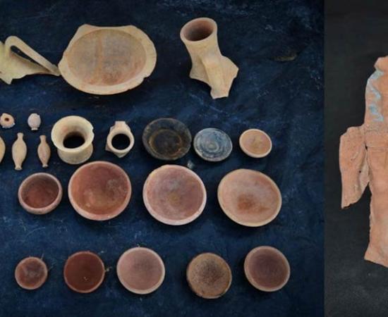 This is just a small selection of the Greek pottery made at the Ptolemaic to Byzantine period ceramic workshop in Alexandria, Egypt, which was found near to the ceramic workers’ living quarters. 	Source: Ministry of Tourism and Antiquities