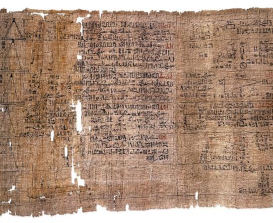 The Rhind Mathematical Papyrus, the best-known surviving mathematical text from ancient Egypt