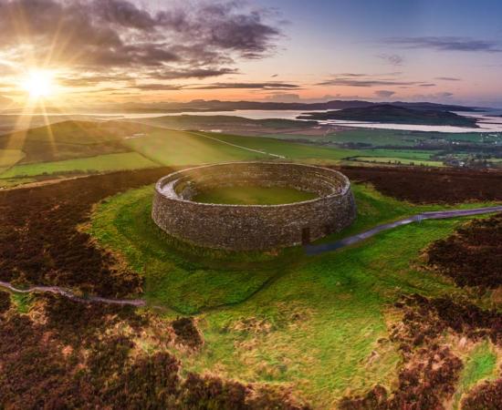 Grianan of Aileach ring fort, Donegal, Ireland.