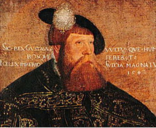 Portrait of Gustav Vasa.