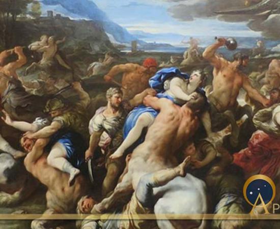 'Battle of Lapiths and Centaurs' by Luca Giordano, The Hermitage (Public Domain)