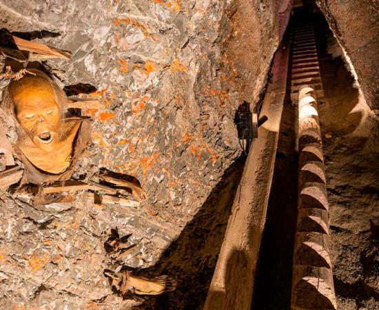 Interior of salt mine in Hallstatt, Austria. Source: Posztós János / Adobe Stock.