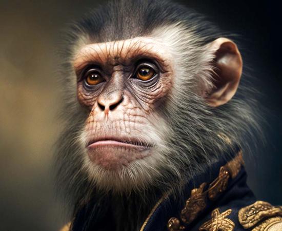Legend has it that the Hartlepool monkey was the only survivor of a sunken French ship during the Napoleonic Wars. Source: Ai / Adobe Stock
