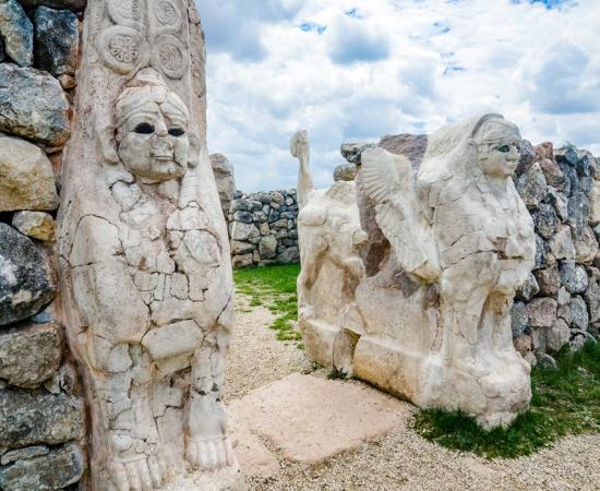 The Sphinx Gate in Hattusa, Turkey.