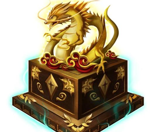 Chinese jade dragon seal (representational)