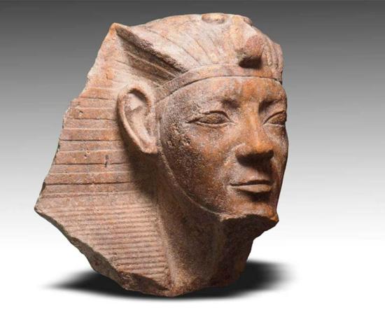 Bust of a pharaoh found at Heliopolis Source: Ministry of Tourism and Antiquities.