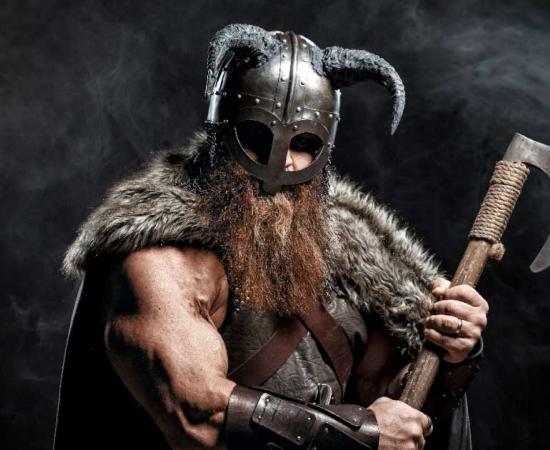 The Nordic Helm of Awe is a Viking or Norse magical spell or rune that could be used for good or evil, but it wasn’t an actual battle helmet. Source: Fotokvadrat / Adobe Stock