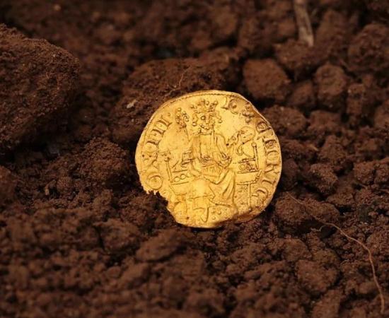 The Henry III gold coin was found in a Devon field.	 Source: Spink & Son