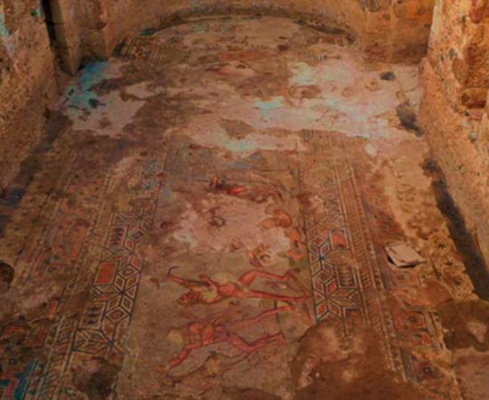 The huge mosaic of the Twelve Labors of Heracles discovered at Syedra, Turkey. Source: Turkey Department of Culture