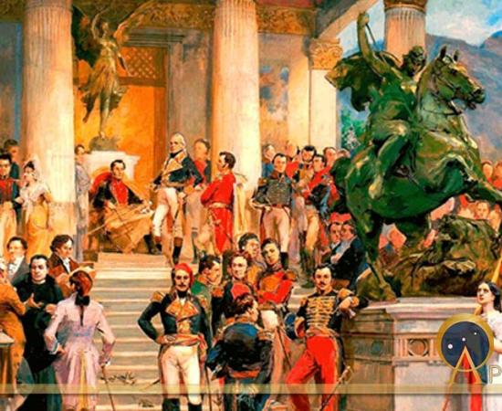 El Panteón de los Héroes (The Panthenon of Heroes) by Oleo de Arturo Michelena, (1898)