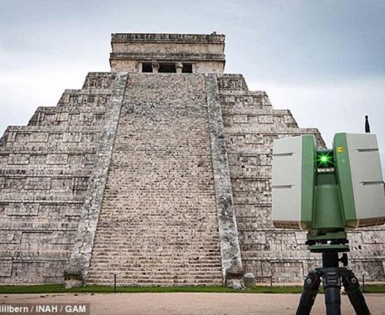 Kukulkan temple pyramid is being surveyed with multiple imaging technologies