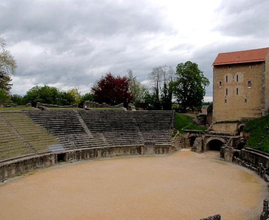 The ruins of Aventicum, the capital of the Helvetii, in modern-day Switzerland