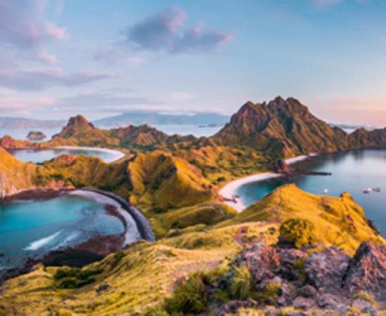 Padar Island, Flores, Indonesia, part of the Wallacea group of islands.  
