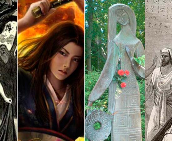 10 ancient unsung heroes reshaped history.	Source: W Parkinson/ CC BY-SA 4.0, Assassin's Creed Wiki/CC BY SA, CC BY-SA 3.0, Public Domain