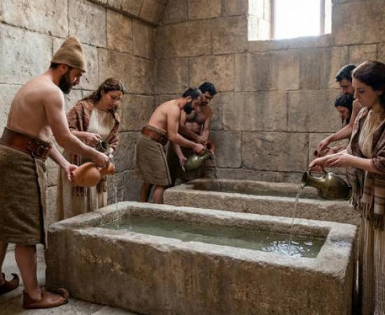Representation of Hittite hygiene practices.