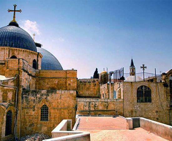 Domes of the Church of the Holy Sepulchre.