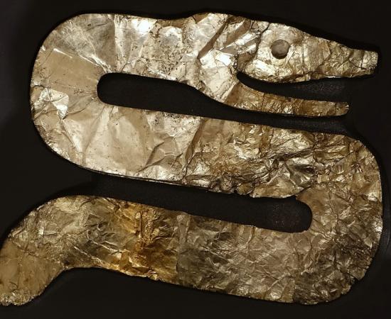 Hopewell culture serpent effigy, Turner Group, Mound 4, Little Miami Valley, Ohio.		Source: Daderot / Public domain