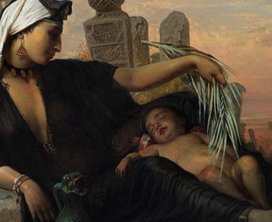 Egyptian Fellah woman with her child, Elisabeth Jerichau-Baumann, 1872
