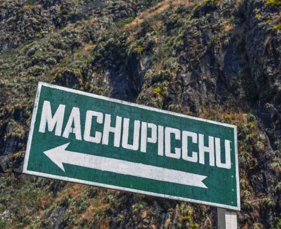 Sign for Machu Picchu in Peru. But, was it really called Huayna Picchu? Source: LUC KOHNEN / Adobe Stock