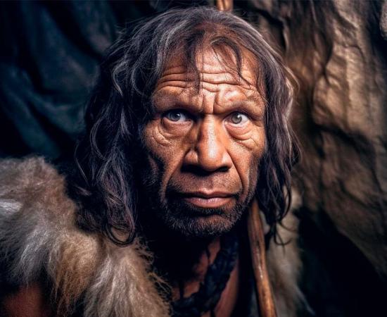 Neanderthal man, now shown to have DNA from modern human relatives 250,000 years ago.	Source: iridescentstreet/Adobe Stock