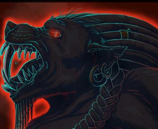 A modern representation of Humbaba