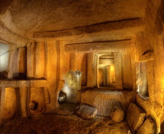 The Hypogeum in Malta, which is known to create specific sound frequencies, which have an effect on the human body