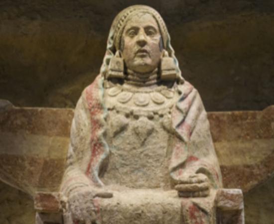 Lady of Baza, famous Iberian sculpture from a style that was developed by the Iberians of the Bronze age. Source: Juan Aunión / Adobe Stock.