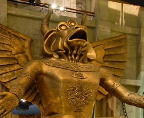 Statue of the god Moloch, Turin Cinema Museum. 